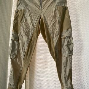 Free People Cream Cargo Pants